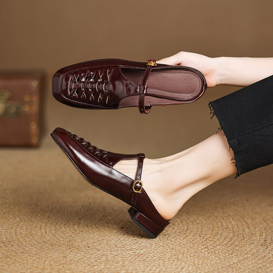 Heidi Genuine Leather Mules