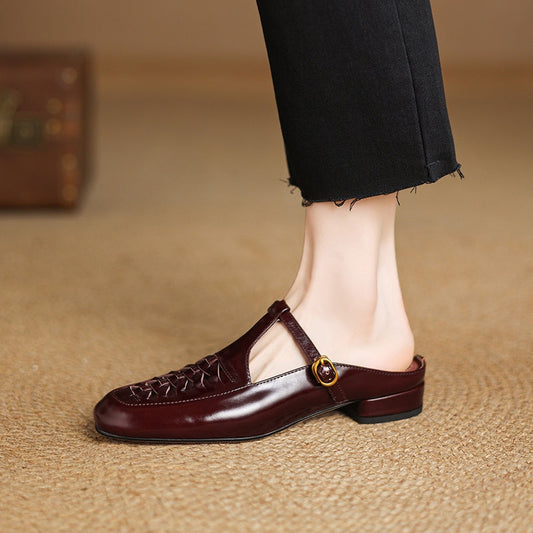 Heidi Genuine Leather Mules