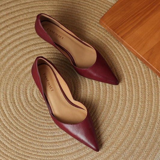 Carlen Genuine Leather Heels