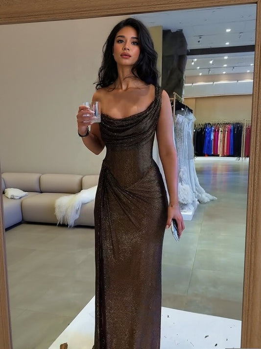 ALOÉRA Boat-Neck Maxi Dress