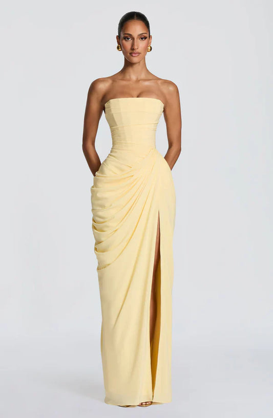 SAVÉRA Maxi Dress – close-up detail