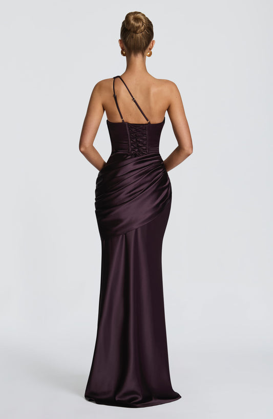 Amelièr Vorè | Emira Corset Maxi Dress Plum