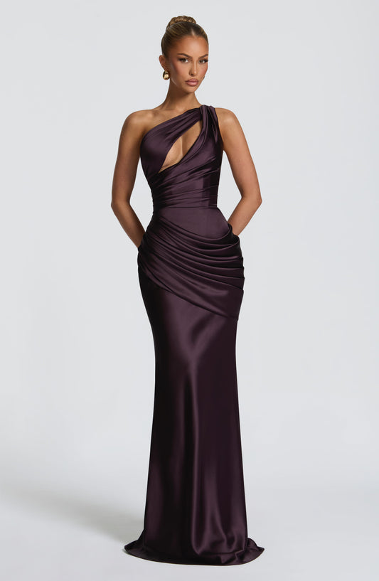 Amelièr Vorè | Emira Corset Maxi Dress Plum