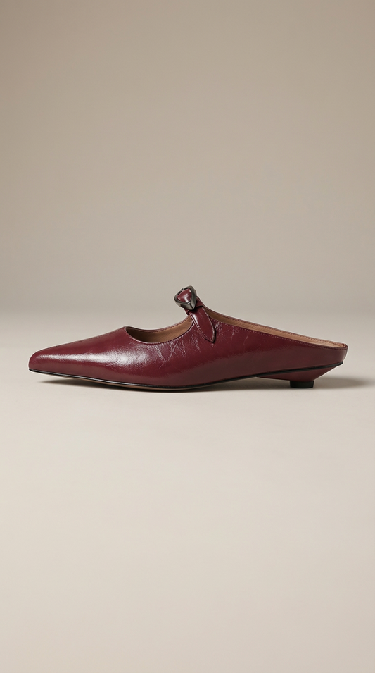 Wilda Genuine Leather Mules