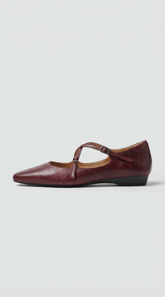Lorne Genuine Leather Flats
