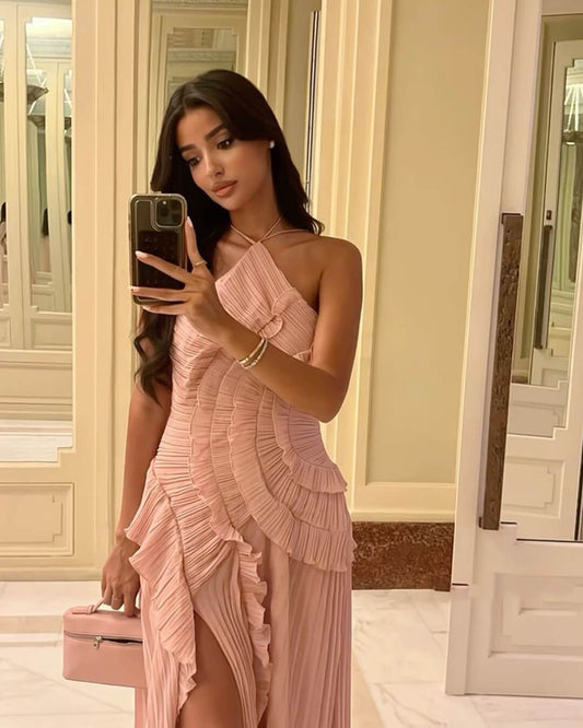OPHÉLIA Ruffled Maxi Dress