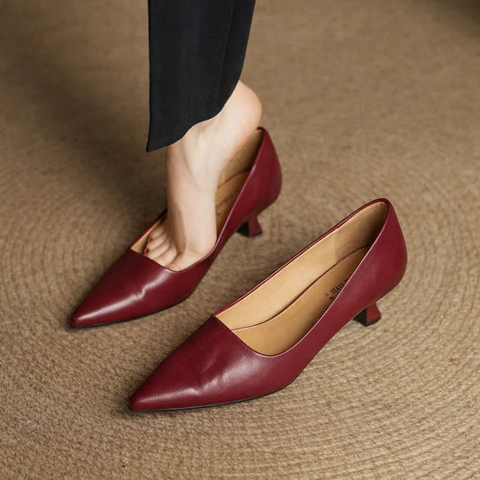 Loria Genuine Leather Heels